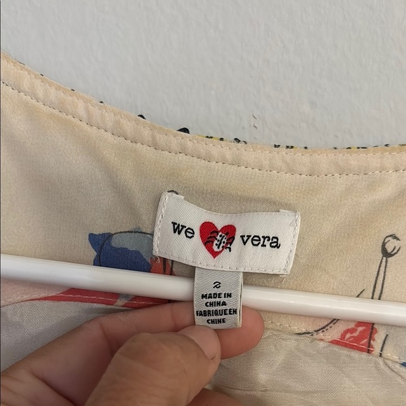 Anthropologie We love Vera Colorful Scenic Print Dress size 4 - Picture 4 of 7